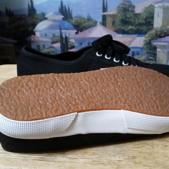 Women’s Superga Size 8.5 Classic Black 🆕 Canvas Sneakers,Nice Gift.🎁🌉 - Picture 6 of 10